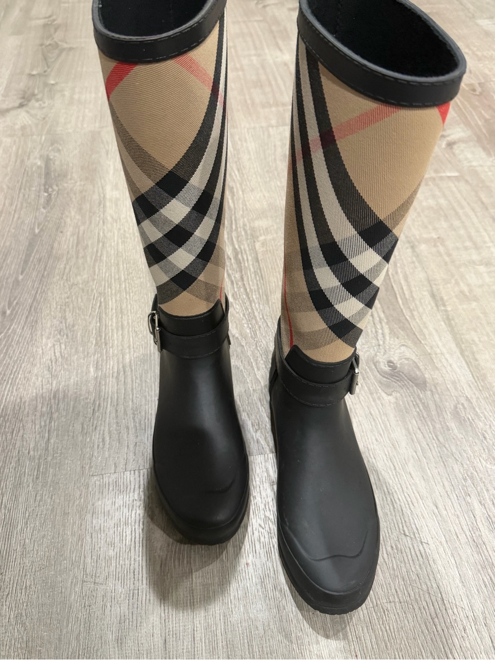 Authentic Burberry Knee-High Rain Boots size 8 - Picture 2 of 5